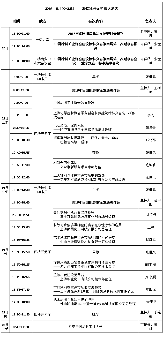 會議日程 會議日程