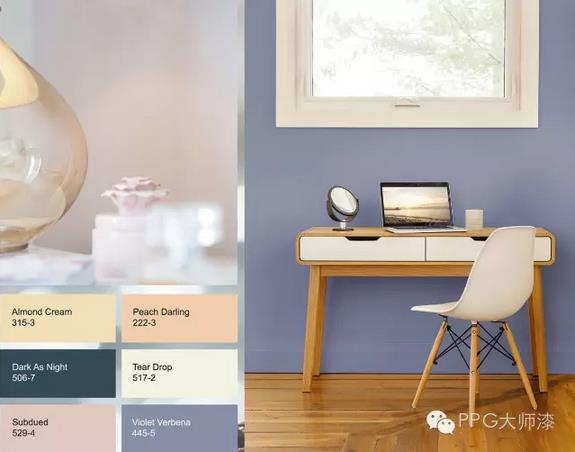 PPG公布2017年色彩流行趨勢 四個主題各有精彩